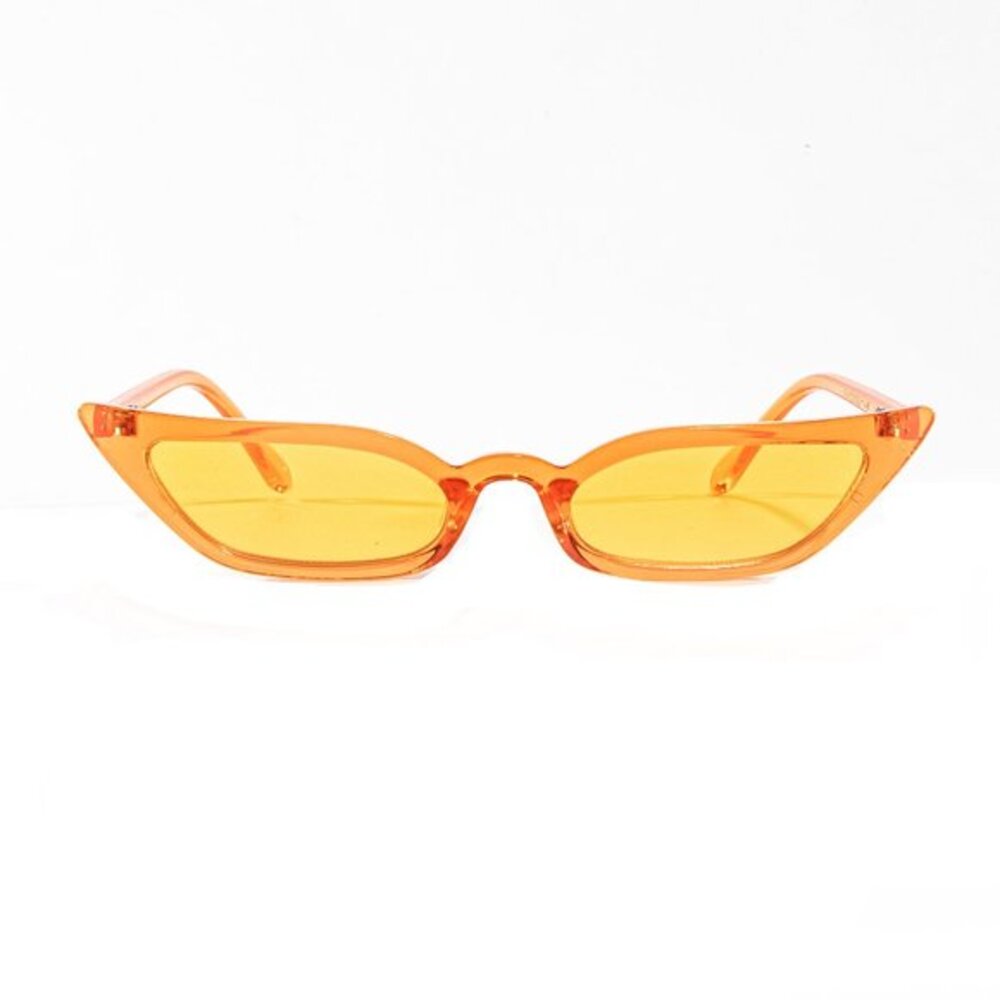 Orange Retro Cateye Cat Eye Sunglasses UV Protection